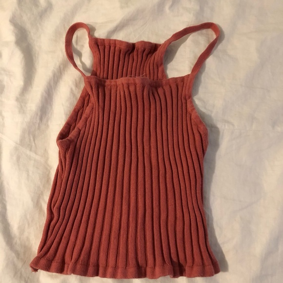 burnt orange forever 21 cropped tank top - Picture 3 of 5